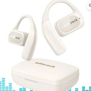 BlitzRock Open Ear Wireless Earbuds, APP Support, Deep Bass, Bluetooth V5.4 Head